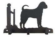 Leinengarderobe Shar Pei aus Stahl mit 3 Haken