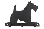 Leinengarderobe Scottish Terrier aus Stahl mit 3 Haken
