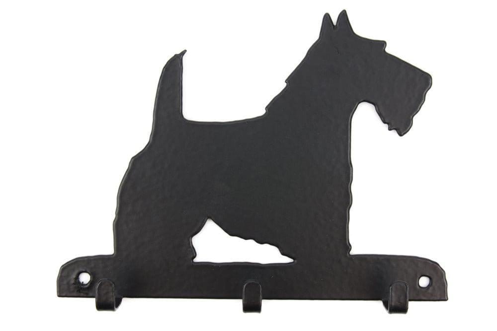 Leinengarderobe Scottish Terrier aus Stahl mit 3 Haken
