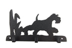 Leinengarderobe Schnauzer aus Stahl mit 3 Haken
