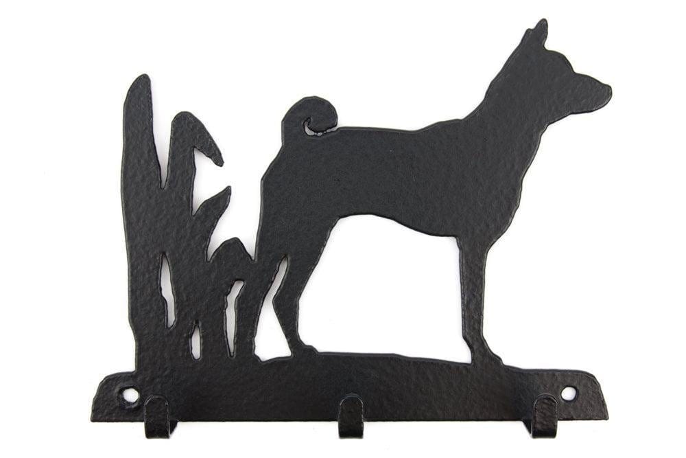 Leinengarderobe Basenji aus Stahl mit 3 Haken