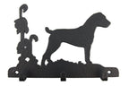 Leinengarderobe Parson Russell Terrier aus Stahl mit 3 Haken