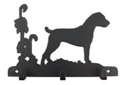 Leinengarderobe Parson Russell Terrier aus Stahl mit 3 Haken