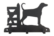 Leinengarderobe Dobermann aus Stahl mit 3 Haken