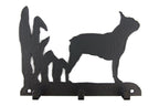 Leinengarderobe Boston Terrier aus Stahl mit 3 Haken