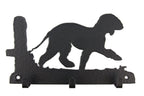 Leinengarderobe Bedlington Terrier aus Stahl mit 3 Haken