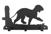 Leinengarderobe Bedlington Terrier aus Stahl mit 3 Haken