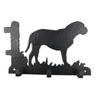 Leinengarderobe Bordeaux Dogge aus Stahl mit 3 Haken