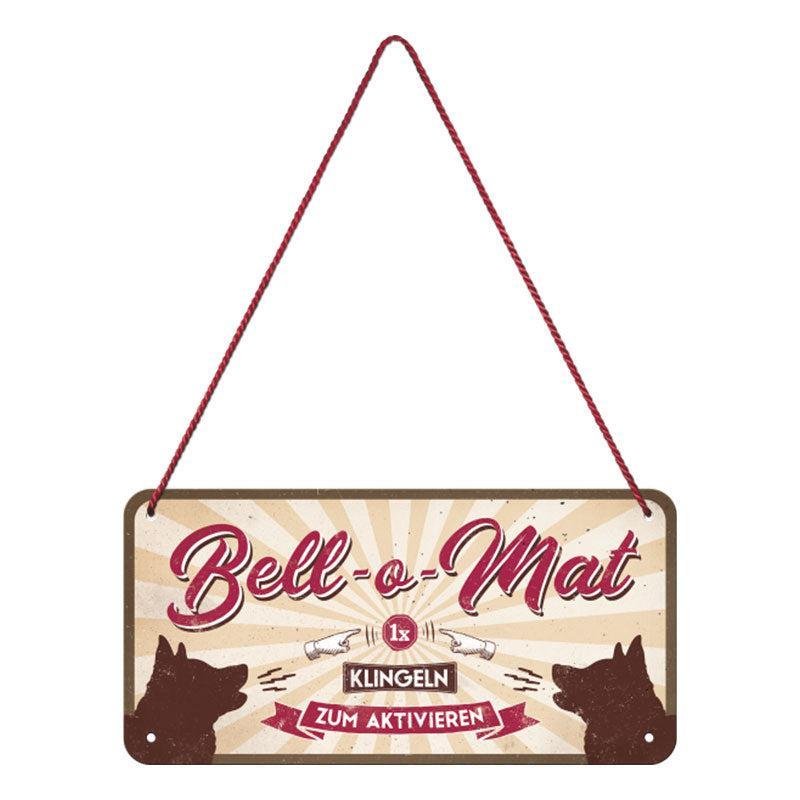 Pfotenschild Blechschild: Bell-o-Mat-Tierisch-tolle-Geschenke-Tierisch-tolle-Geschenke