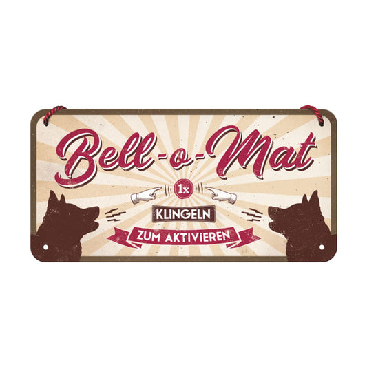 Pfotenschild Blechschild: Bell-o-Mat-Tierisch-tolle-Geschenke-Tierisch-tolle-Geschenke