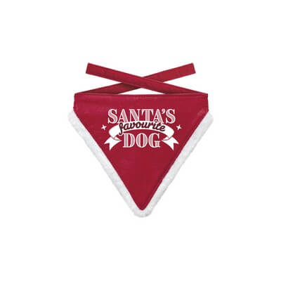 Hunde Halstuch Weihnachten - Santas Favourite Dog-Tierisch tolle Geschenke