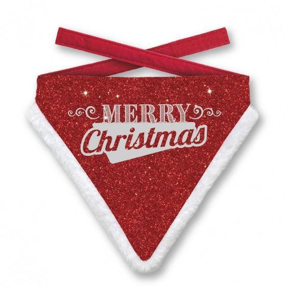 Hunde Halstuch Glitzer - Merry Christmas-Tierisch tolle Geschenke
