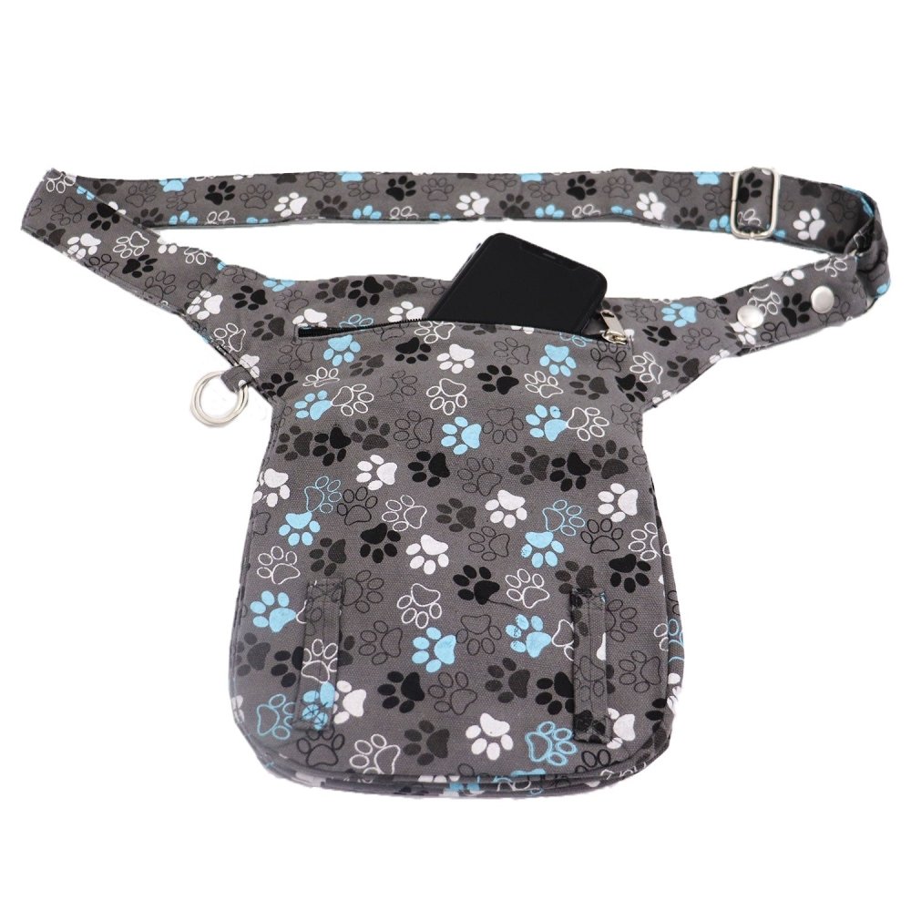Nijens Hüfttasche Hannover Pfote -anthrazit türkis-Tierisch tolle Geschenke