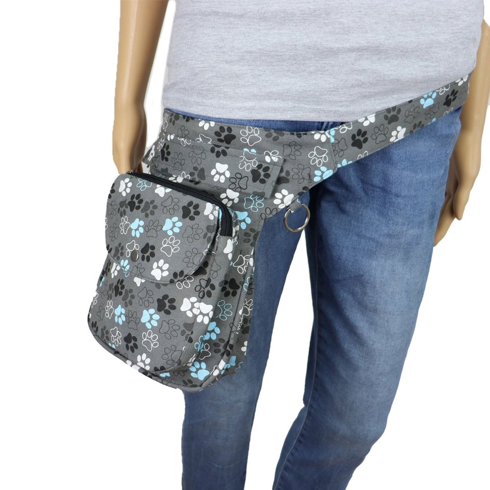 Nijens Hüfttasche Hannover Pfote -anthrazit türkis-Tierisch tolle Geschenke