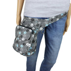 Nijens Hüfttasche Hannover Pfote -anthrazit türkis-Tierisch tolle Geschenke