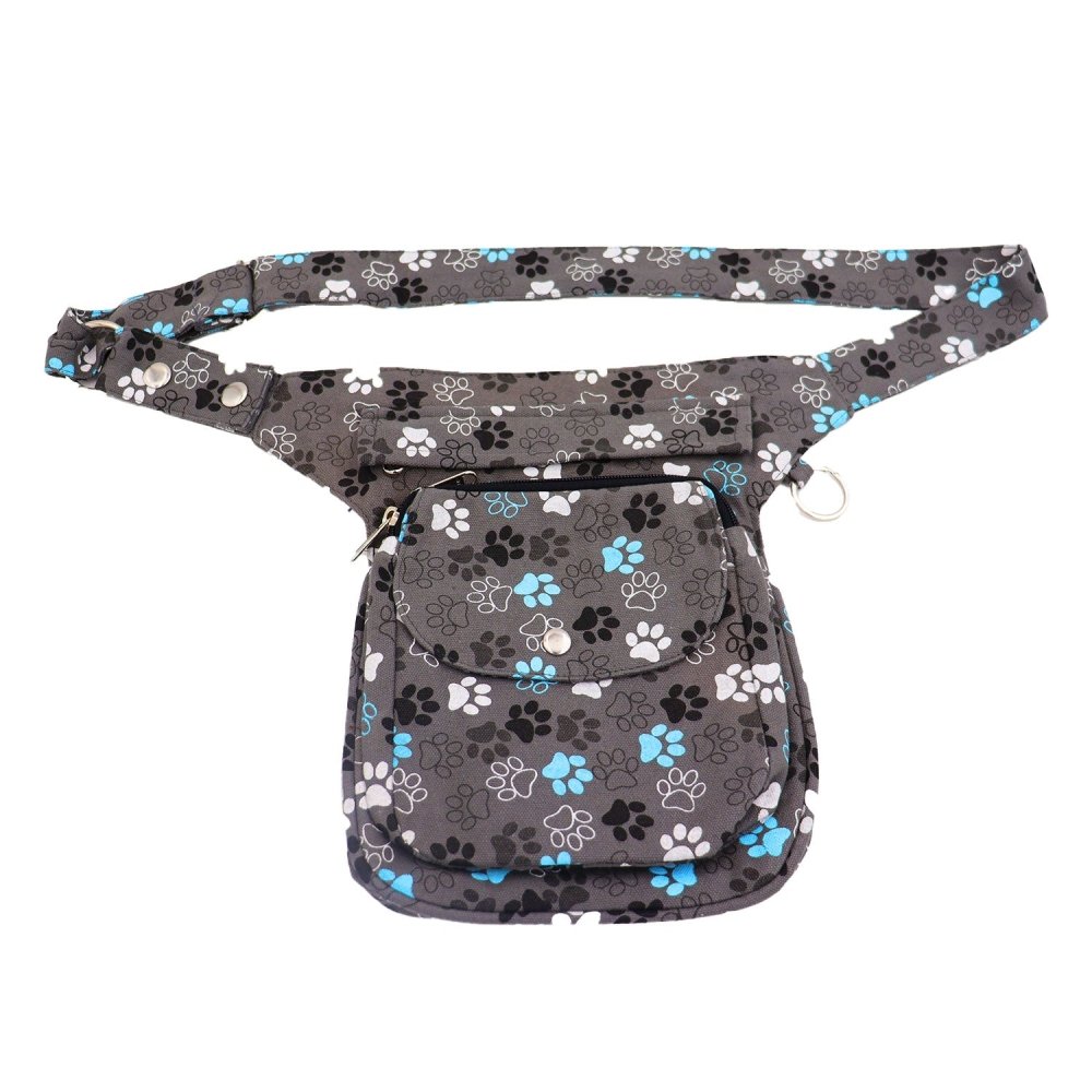 Nijens Hüfttasche Hannover Pfote -anthrazit türkis-Tierisch tolle Geschenke