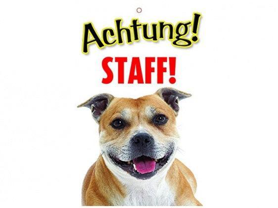 Warnschild - Türschild Achtung-Tierisch tolle Geschenke