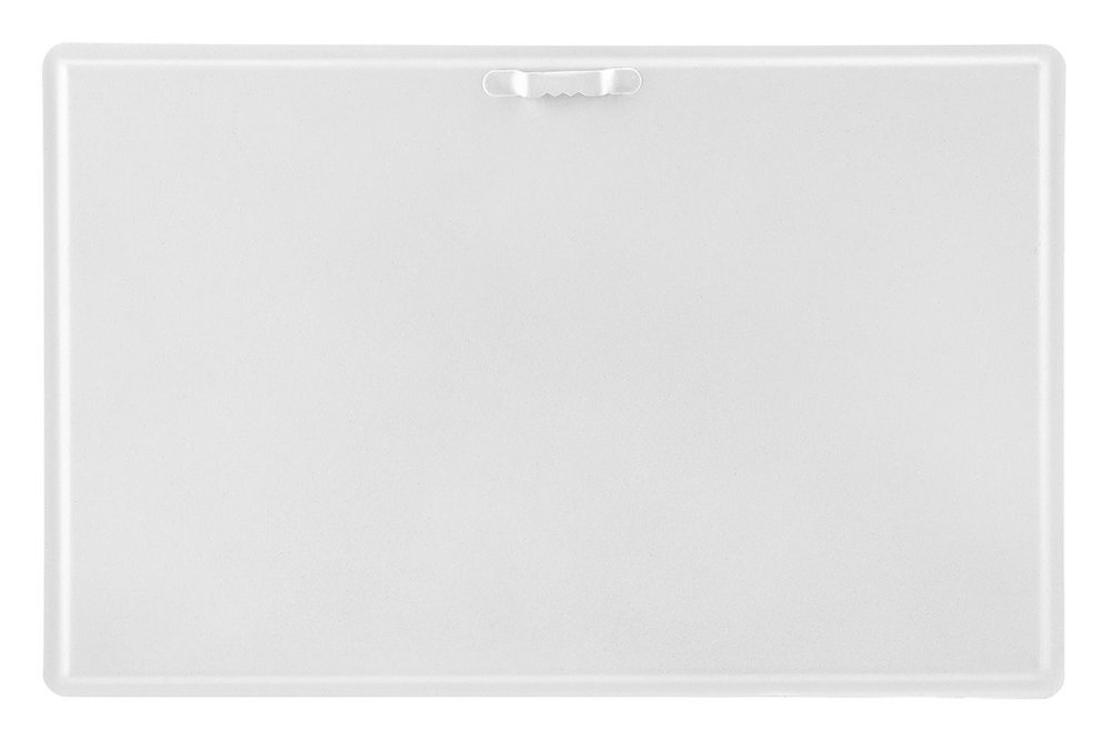 Rückseite Metallschild mit mittiger Aufängeeinsparung