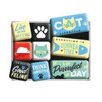 Retro Magnet Set: Cat Lifestyle-Tierisch-tolle-Geschenke-Tierisch-tolle-Geschenke