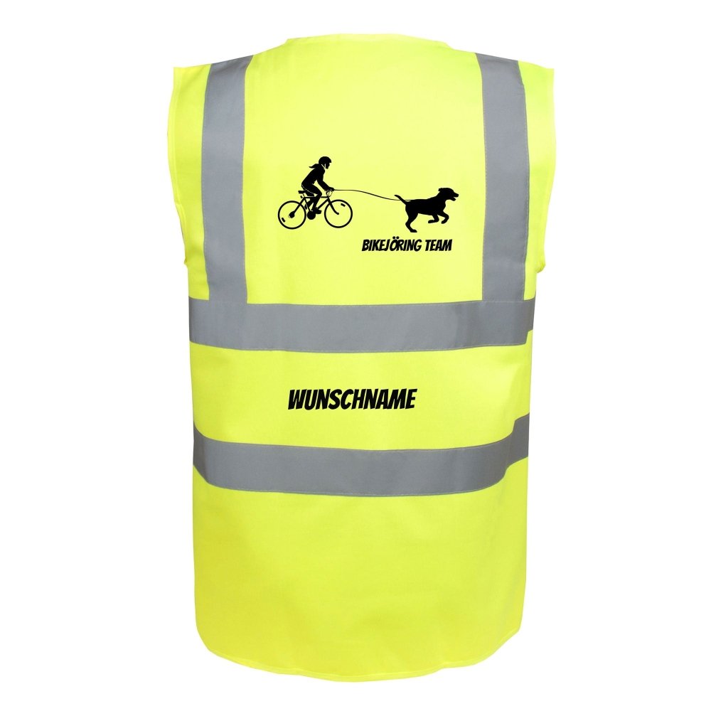 Hundesport Warnweste Sicherheitsweste: Bikejöring Frau-Tierisch tolle Geschenke