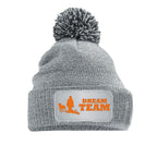 Bommelmütze Hund personalisiert mit Dream Team Motiv