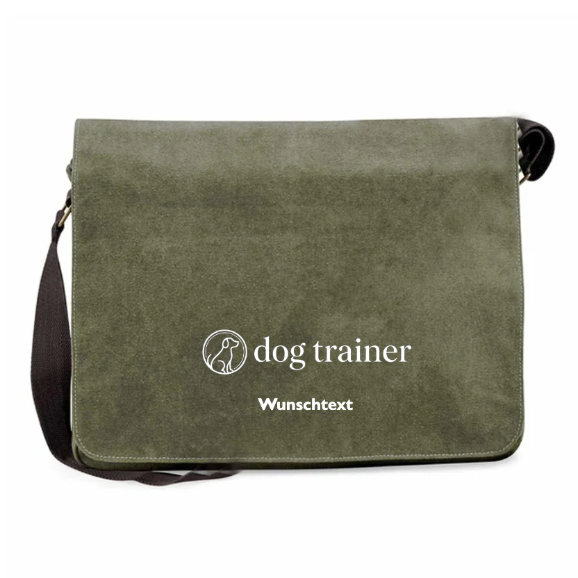 Canvas Messenger Hundetrainer Edition oliv