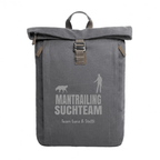 Mantrailing Rucksack im Training mit Hund