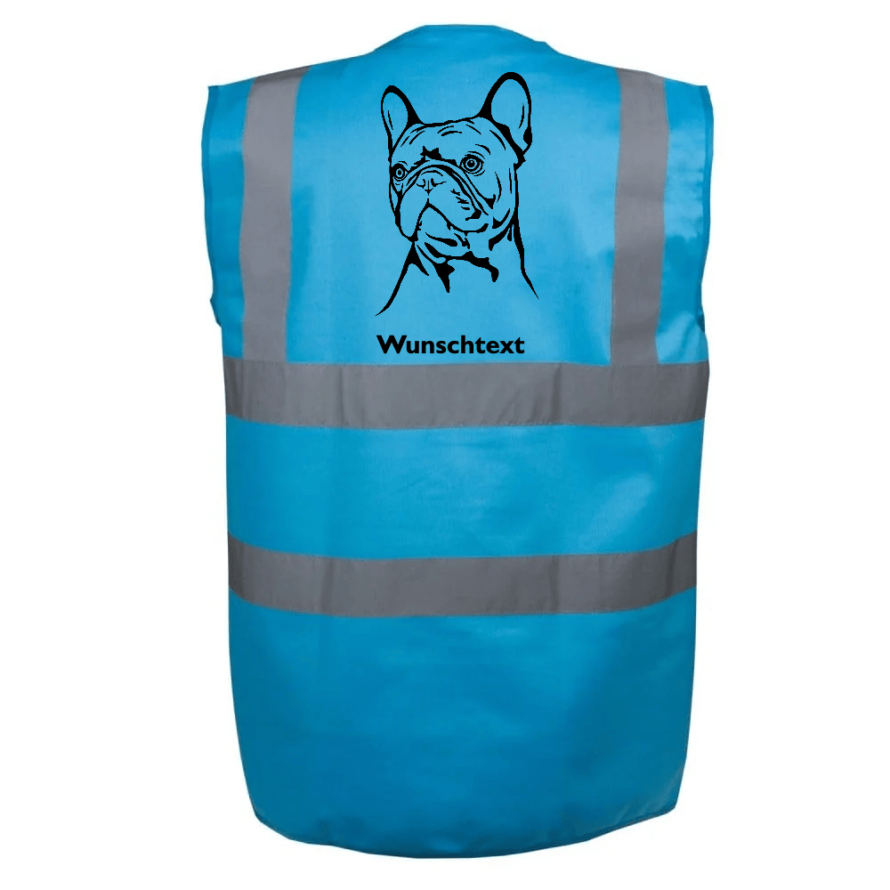 Classic Warnweste Hunderasse Boxer blau