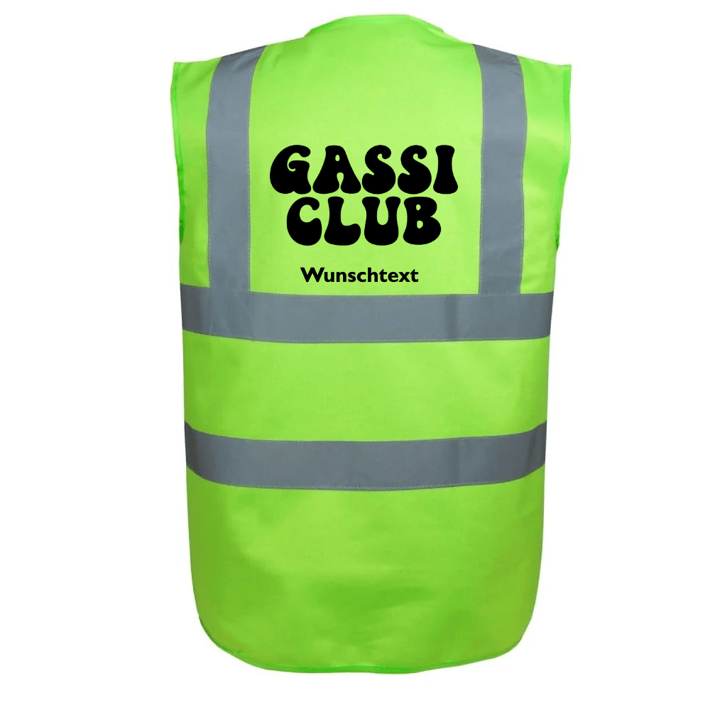 Classic Warnweste Gassi Gassi Club lime