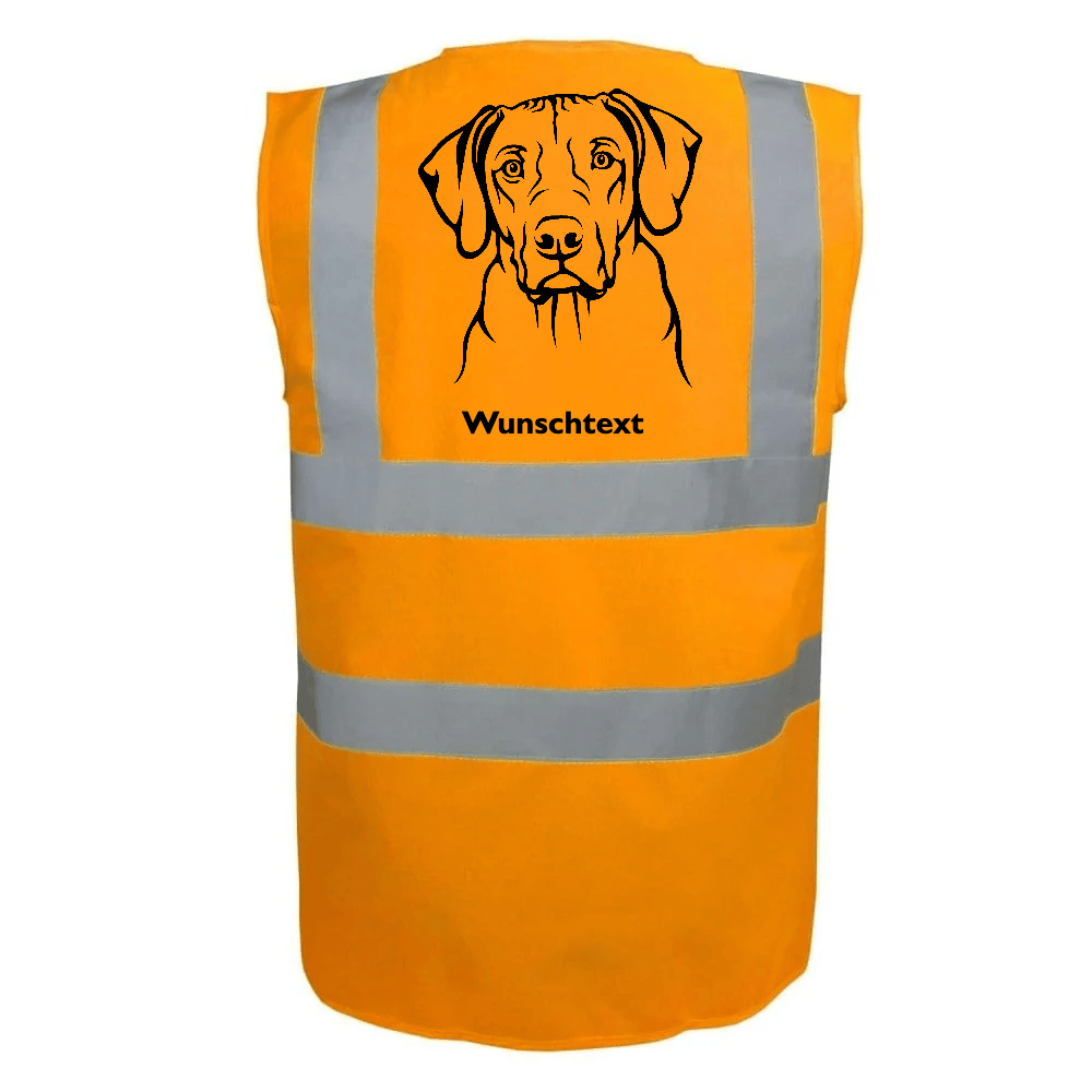 Classic Warnweste Hunderasse Ridgeback orange