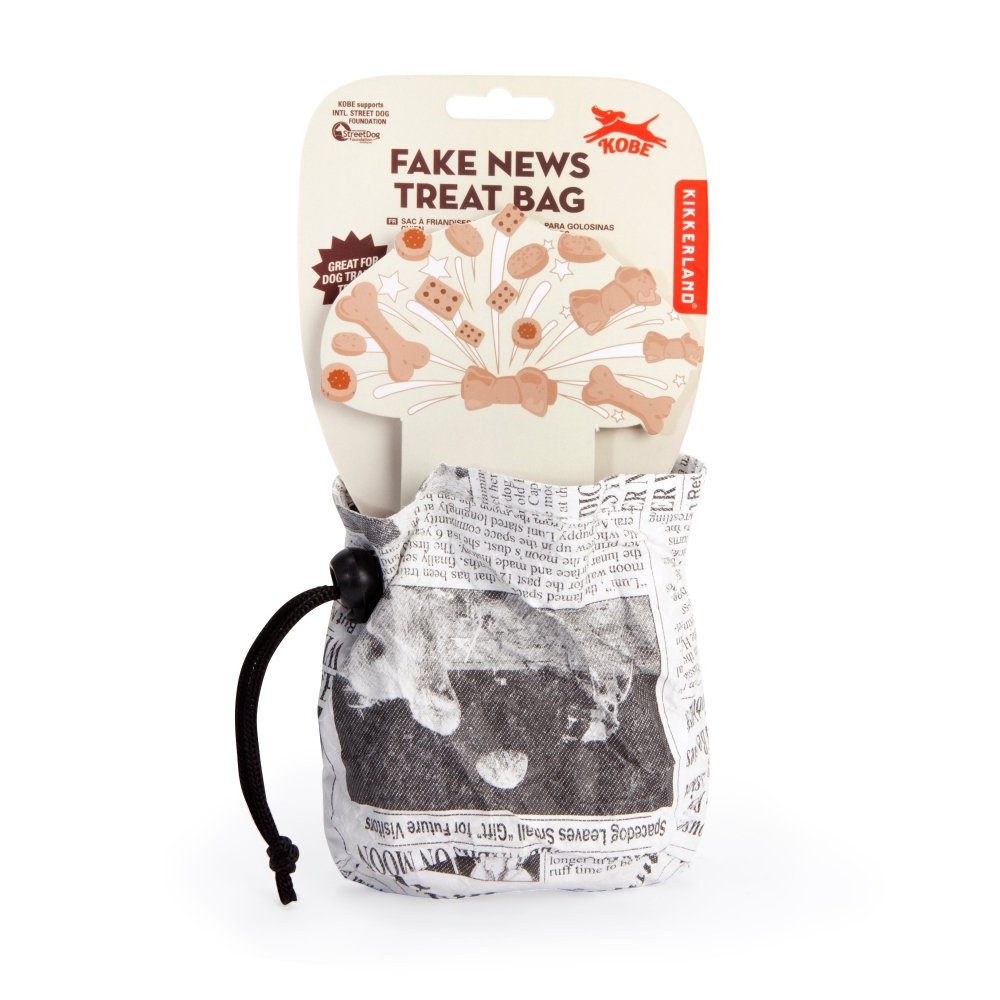 Leckerli-Tasche Hund Fake News – lustiges Hundezubehör für Gassi & Training