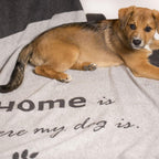 Decke home is where my dog is - Tierisch tolle Geschenke