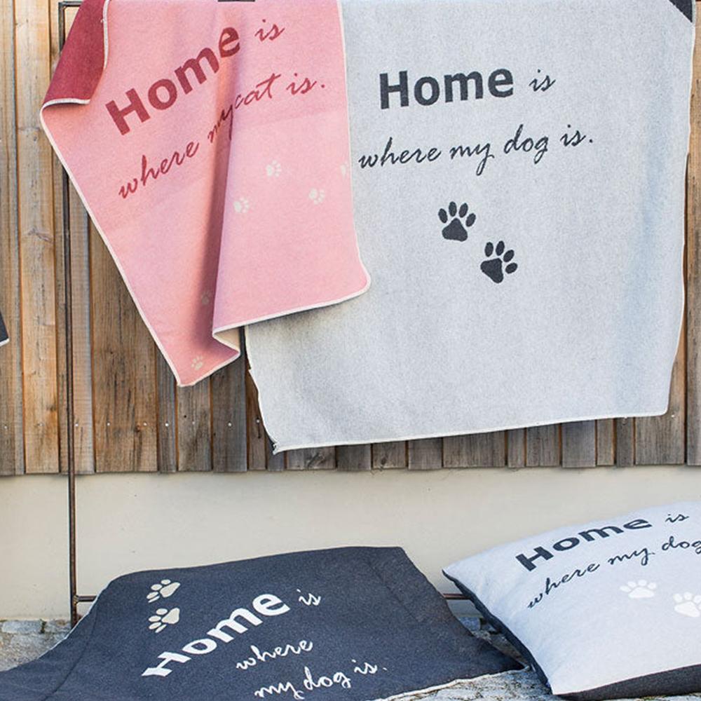 Decke home is where my dog is - Tierisch tolle Geschenke