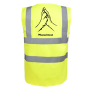 Classic Warnweste Hundeliebe - personalisierbare Sicherheitsweste für Hundemenschen