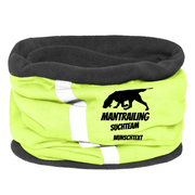 Fleece Schlauchschal Mantrailing Edition personalisiert – waermender Loopschal mit Motiv