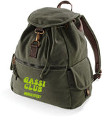 Canvas Rucksack Gassi Edition - personalisiert, Vintage-Look, 18 Liter