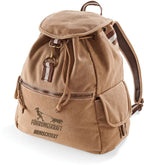 Canvas Rucksack Gassi Edition - personalisiert, Vintage-Look, 18 Liter