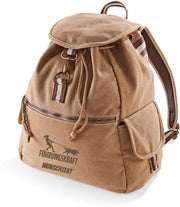 Canvas Rucksack Hunderassen Edition – mit Silhouette deiner Rasse, personalisiert, 18 Liter