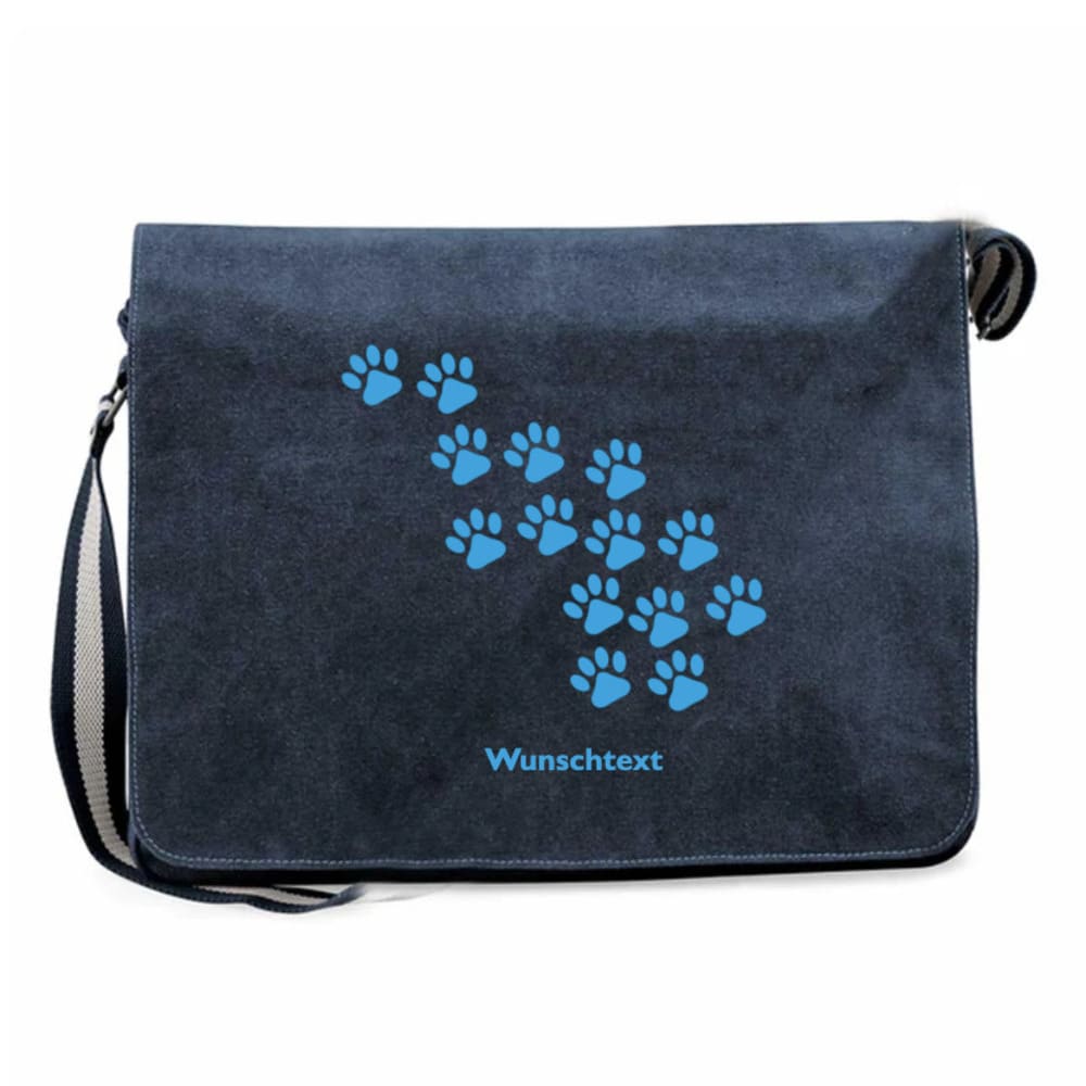 Canvas Schultertasche Messenger personalisierbar | Gassi Edition