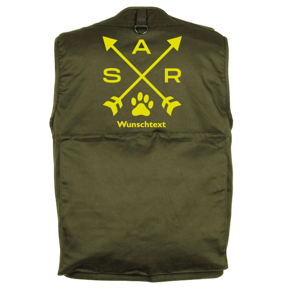 K9 SAR Hundesportweste – personalisiert mit Wunschname