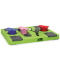 Eat Slow Live Longer Puzzle Rectangle - Intelligenzspielzeug fuer Hunde mit Futterkammern