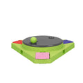 Eat Slow Live Longer Puzzle Triangle - Intelligenzspielzeug fuer Hunde mit drehbarer Scheibe