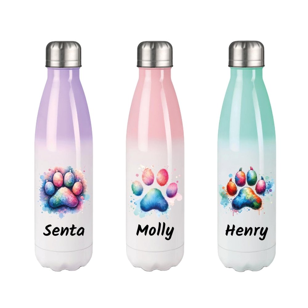 kleine Thermosflasche mit Farbverlauf