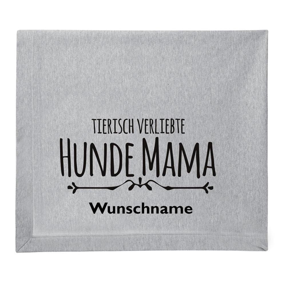 Fleece Schmusedecke -Hundemama- 127 x 150 cm, tierisch tolle geschenke