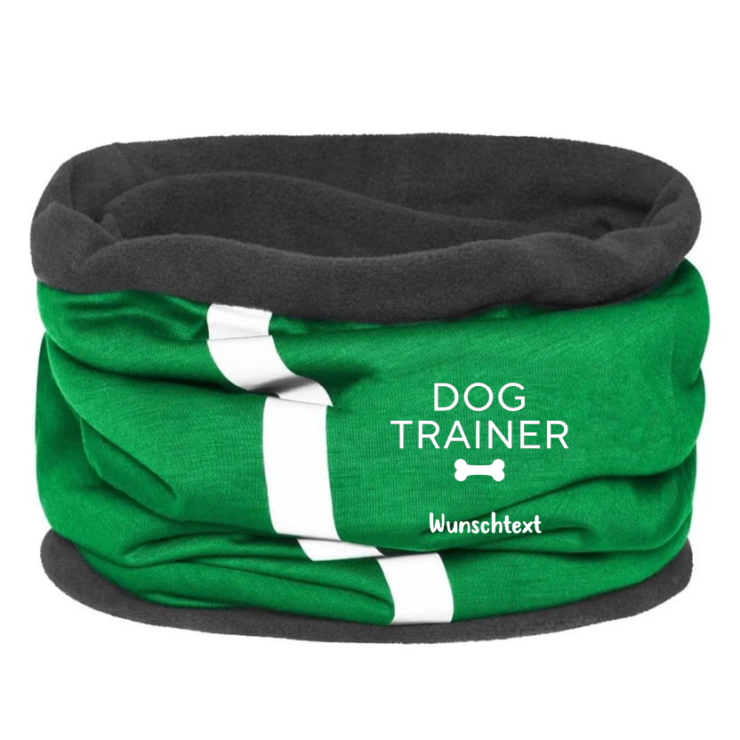 Fleece Schlauchschaal | Hundetrainer Edition grün