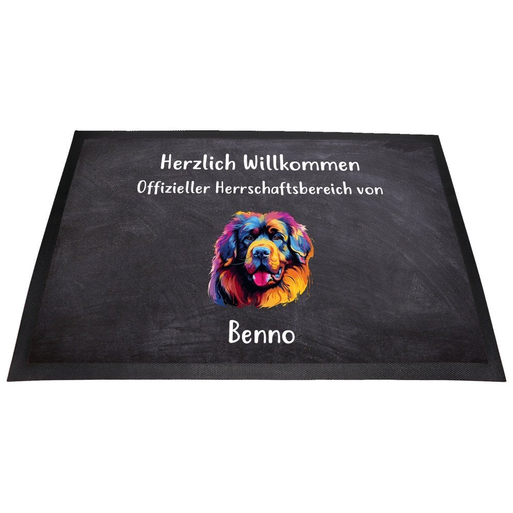 Fußmatte Herrschaftsbereich Wunschname-Tierisch tolle Geschenke