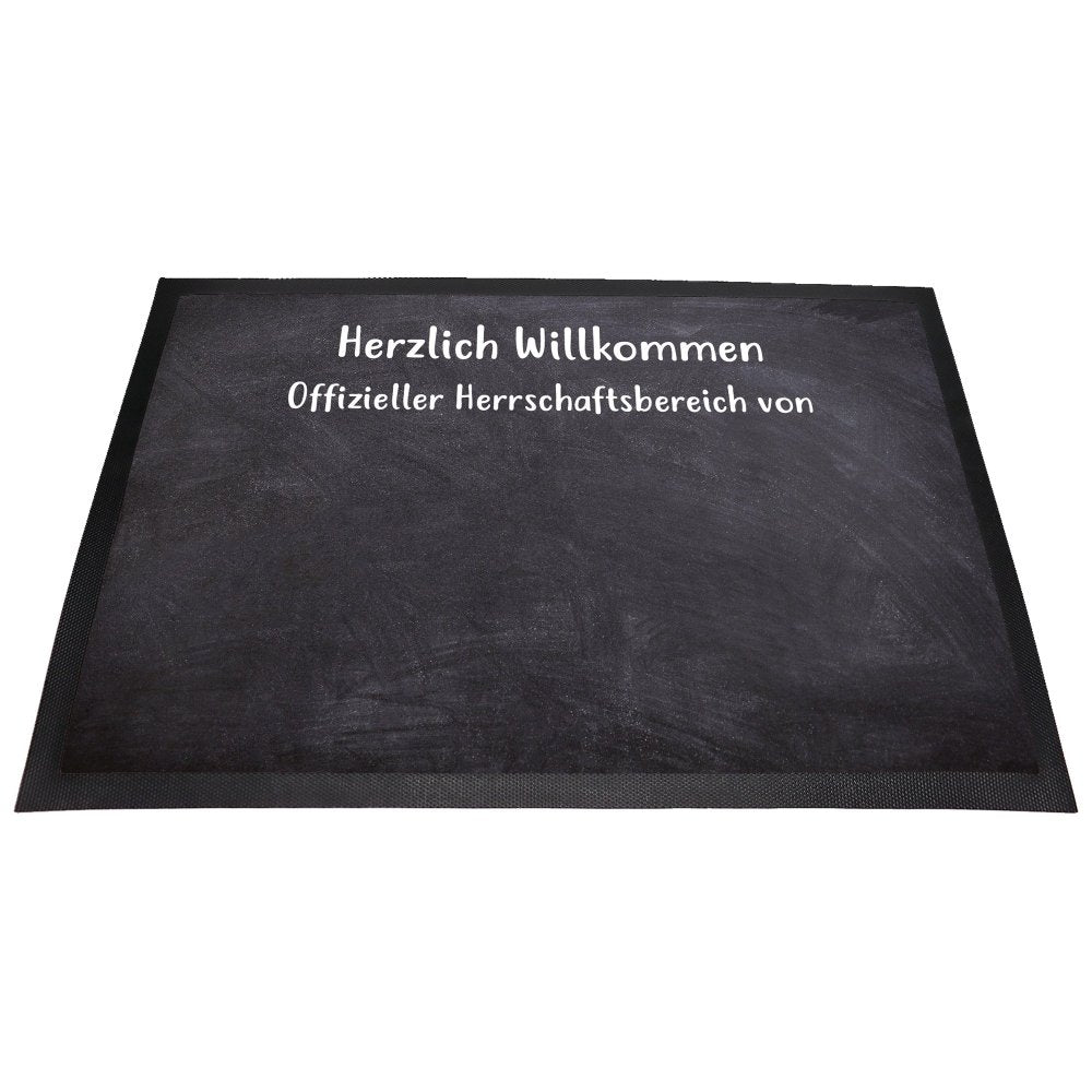 Fußmatte Herrschaftsbereich Wunschname-Tierisch tolle Geschenke