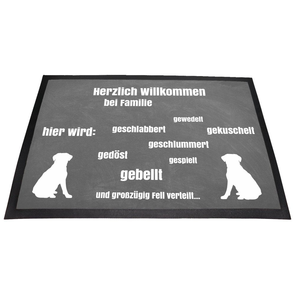 Fußmatte Hund hier wird-Tierisch tolle Geschenke