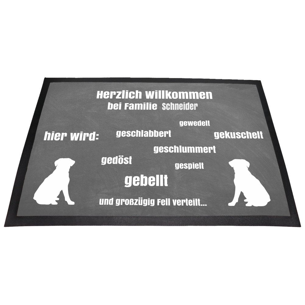 Fußmatte Hund hier wird-Tierisch tolle Geschenke