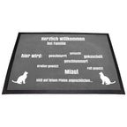 Fußmatte Katze hier wird-Tierisch tolle Geschenke